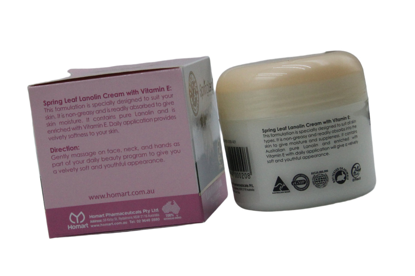 Springleaf Lanolin Cream Plus Vitamin E 100g