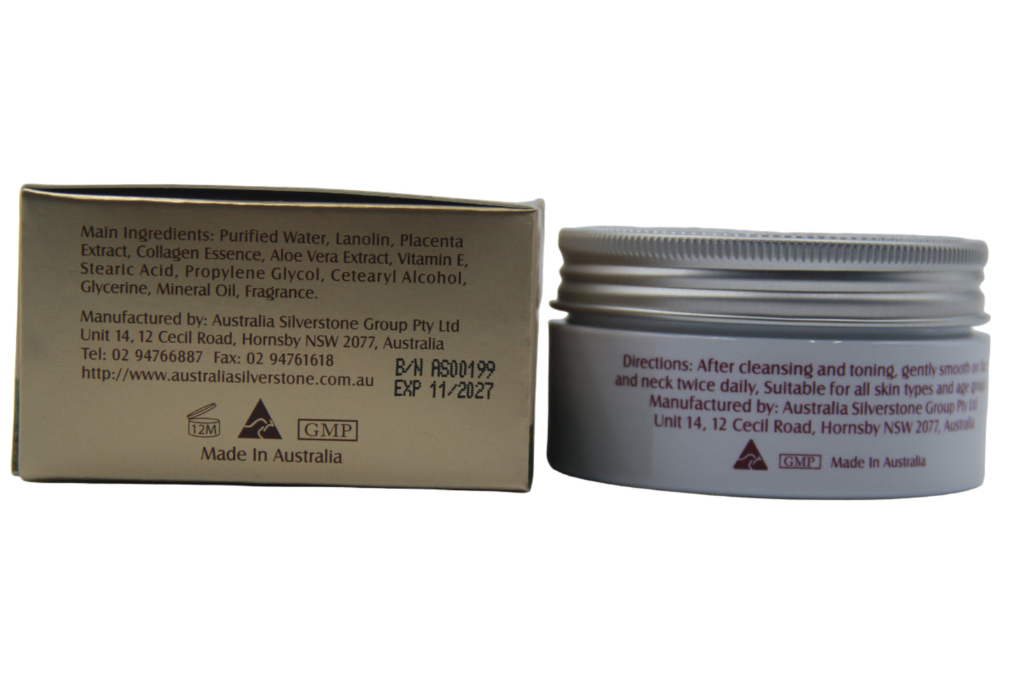 Aussie Story Placenta Cream 24 hour slow release moisturiser 100g