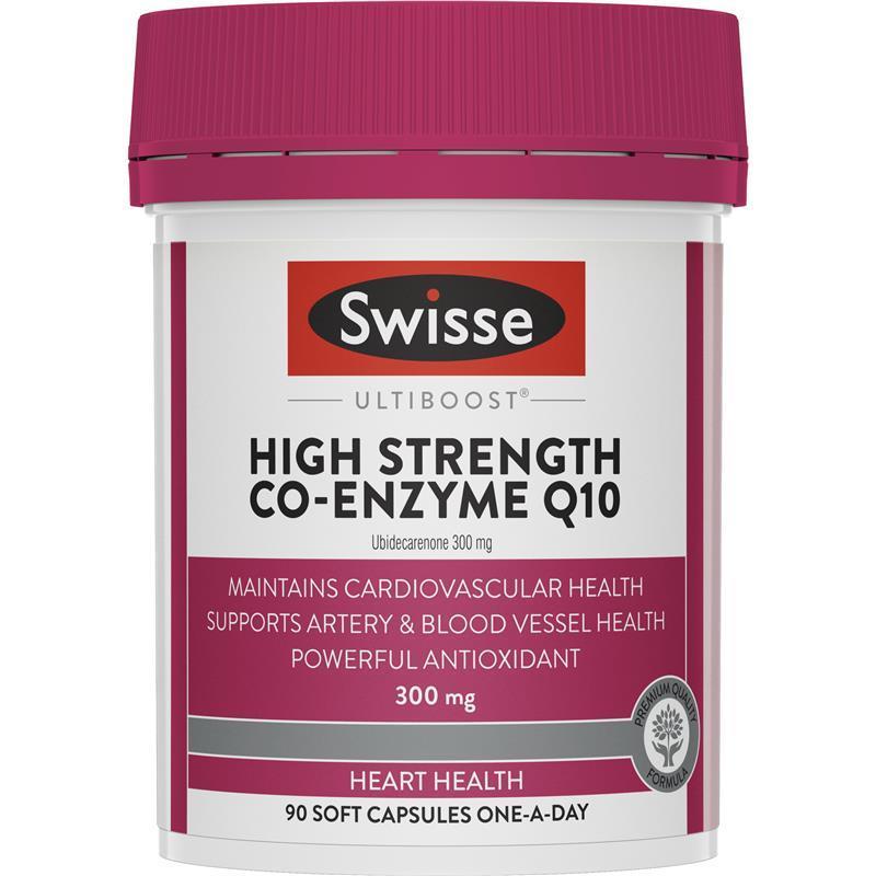 Swisse Ultiboost High Strength Co-Enzyme Q10 300mg 90 Capsules