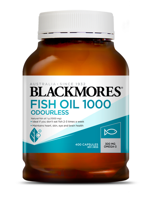 Blackmores Odorless Fish Oil 1000 400 Capsules