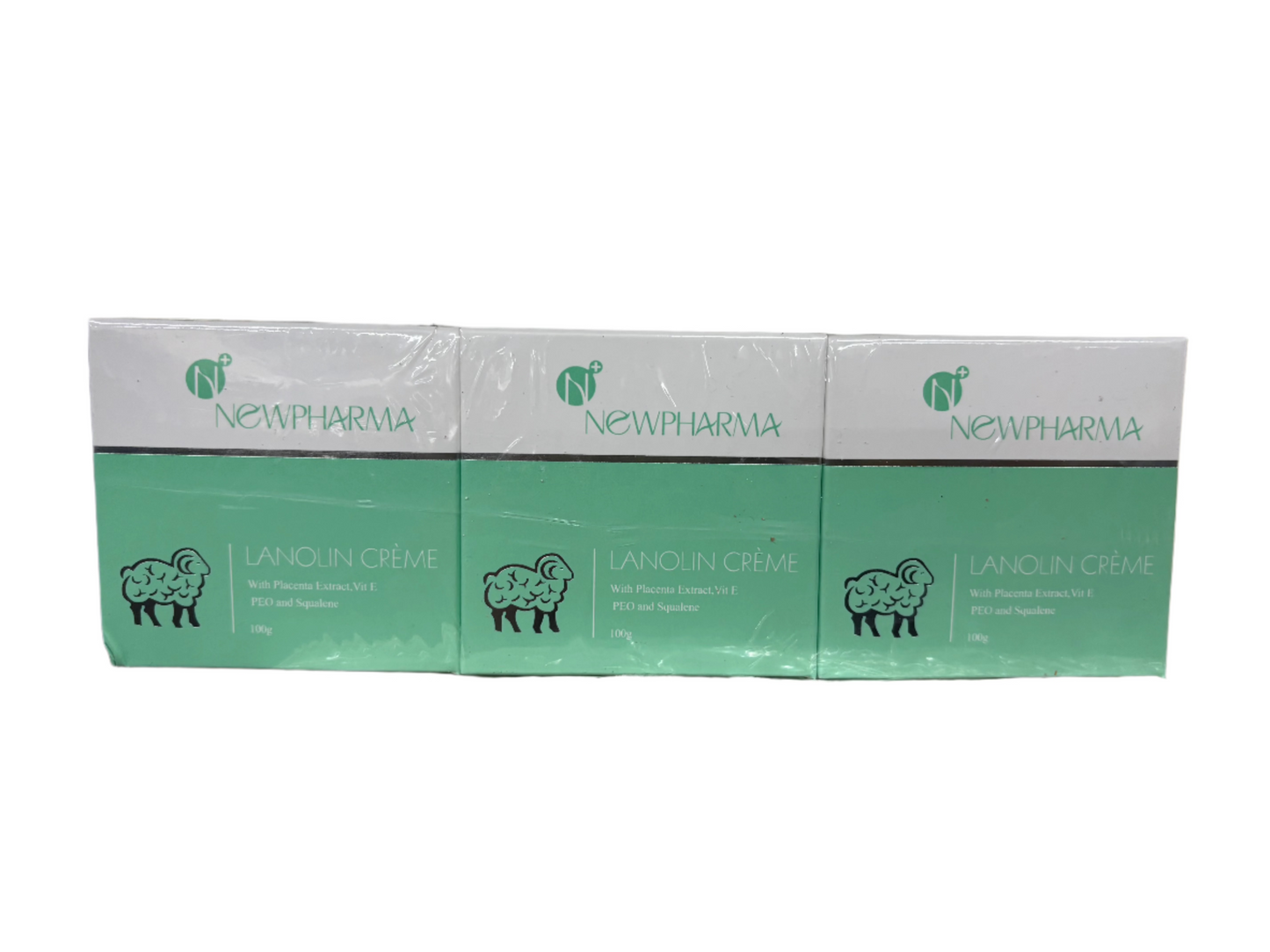 6 NewPharma Lanoline Crèmes With Placenta Extract, Vit E, PEO and Squalene