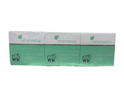 6 x NewPharma Lanoline Crèmes With Placenta Extract, Vit E, PEO and Squalene