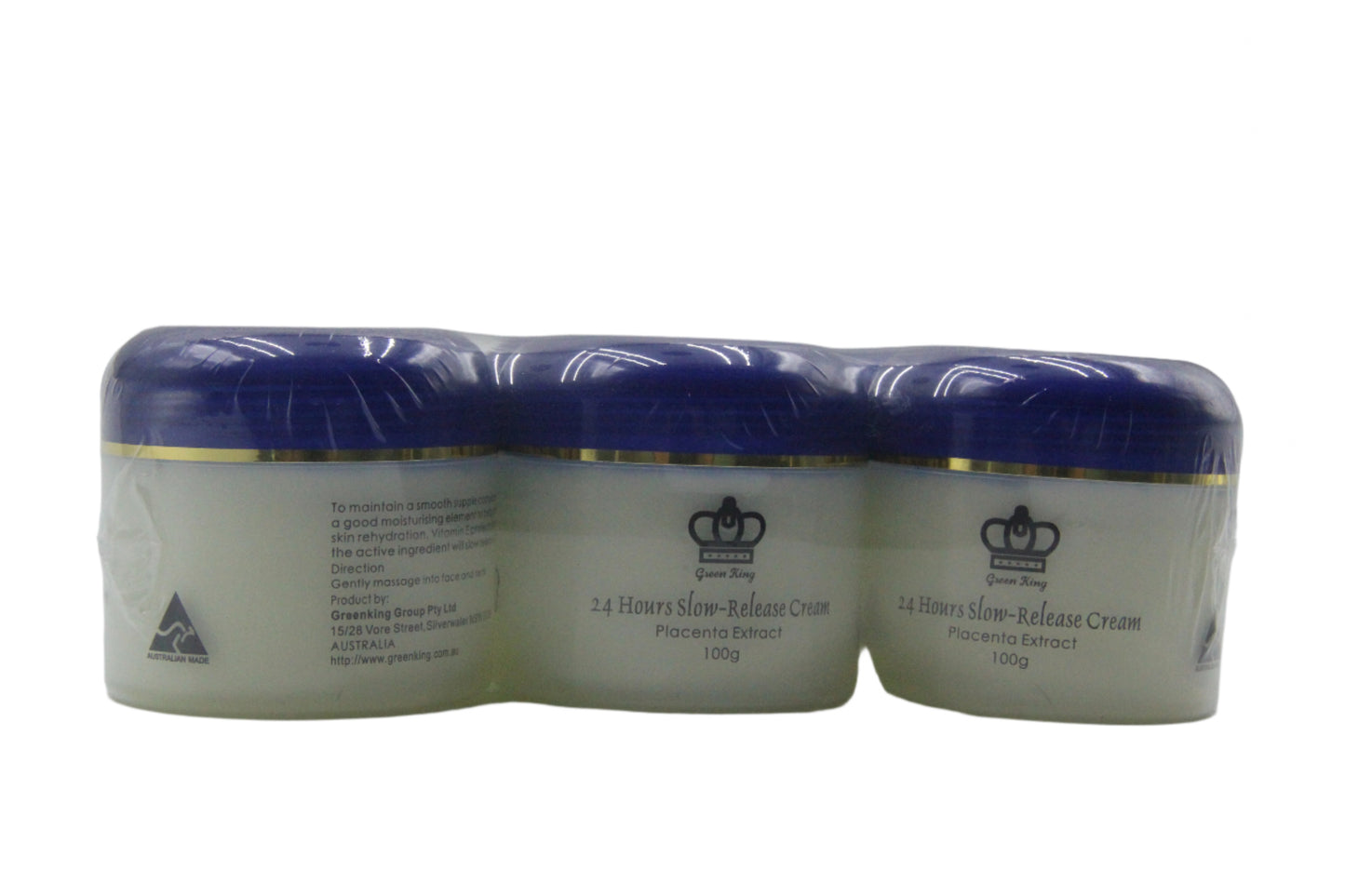 6 x Green King 24 Hour Slow Release Cream with Placenta Extract.