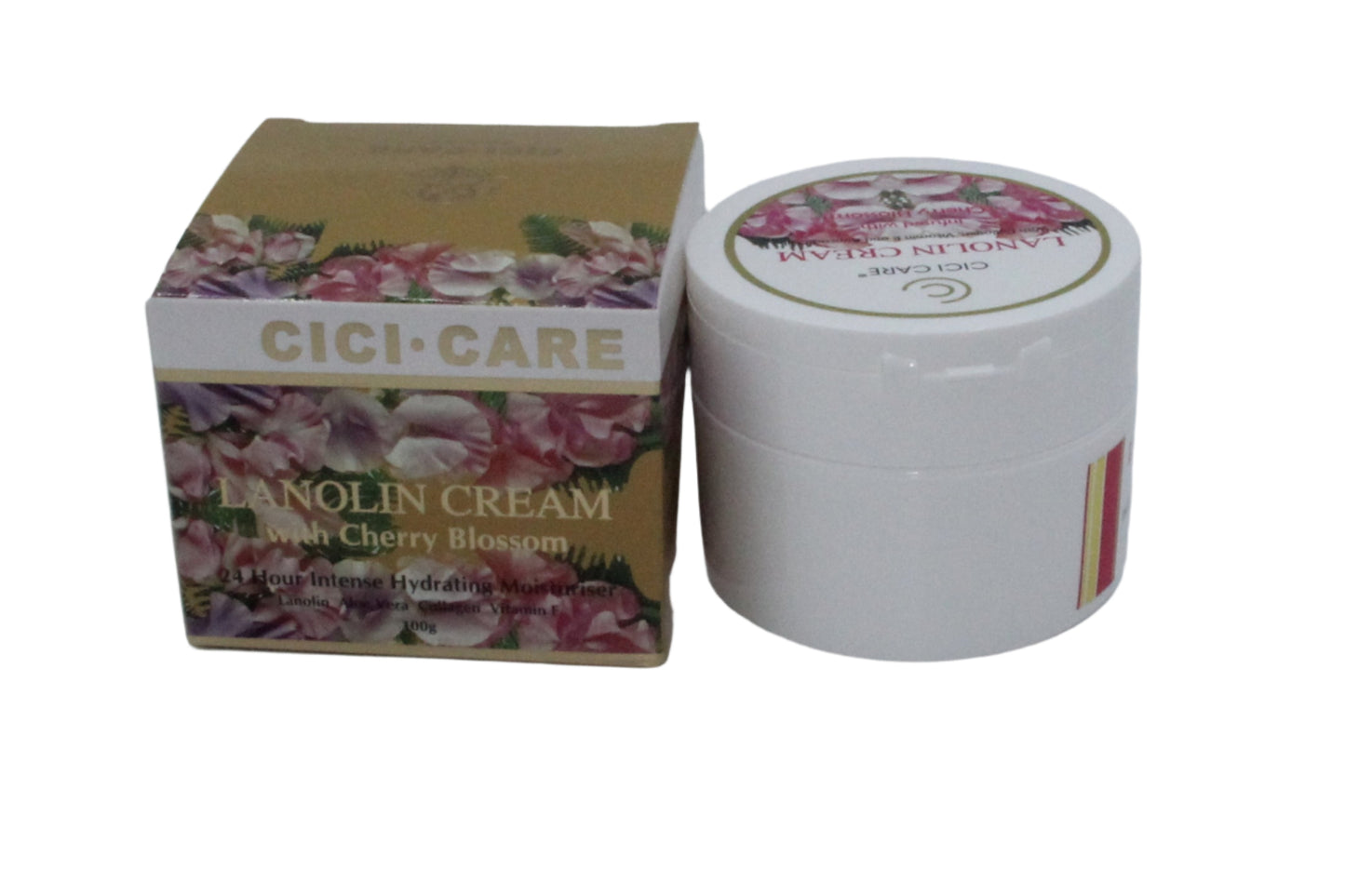 CICI Care Lanolin Cream with Cherry Blossom 24 hour intense Hydrating Moisturiser