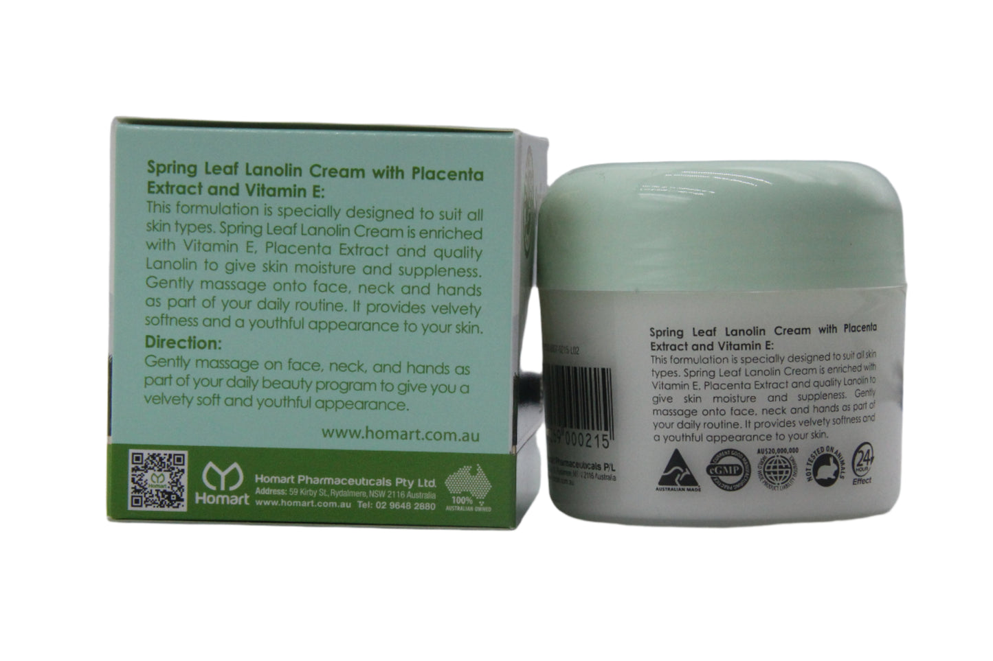 Springleaf Lanolin Cream with Placenta Extract and Vitamin E 100g