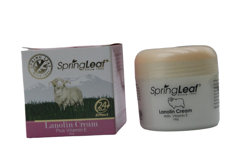 Springleaf Moisturezer Springleaf Lanolin Cream Plus Vitamin E 100g – Green King