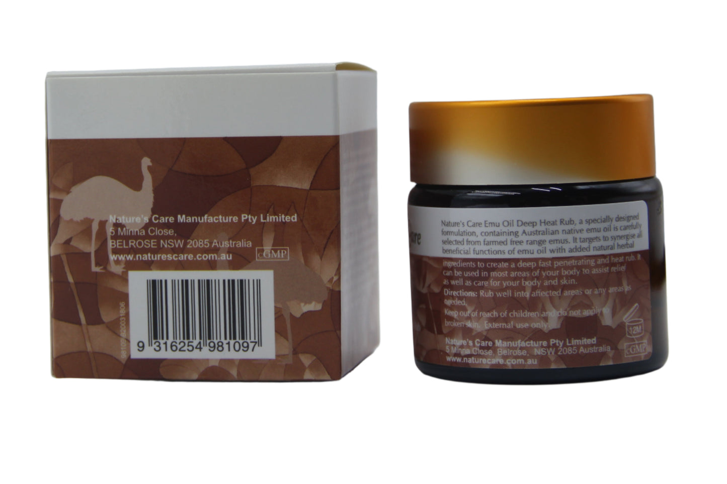 Natures Care Emu Oil Deep Heat Rub