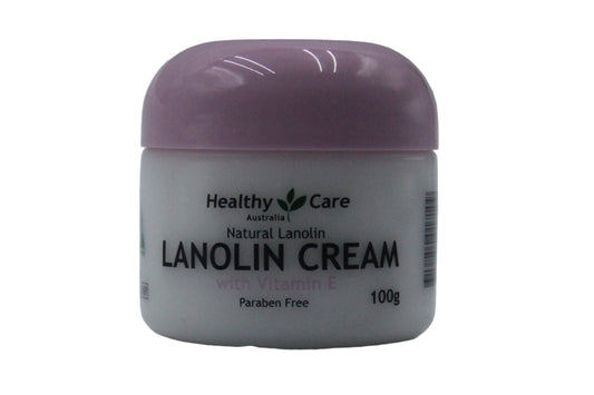 Healthy Care Lanolin Cream with Vitamin E 100g  Paraben Free