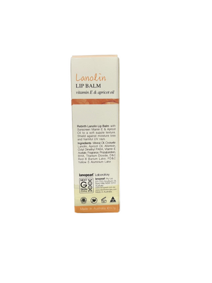 Rebirth Lanolin Lip Balm with Vitamin E and Apricot Oil