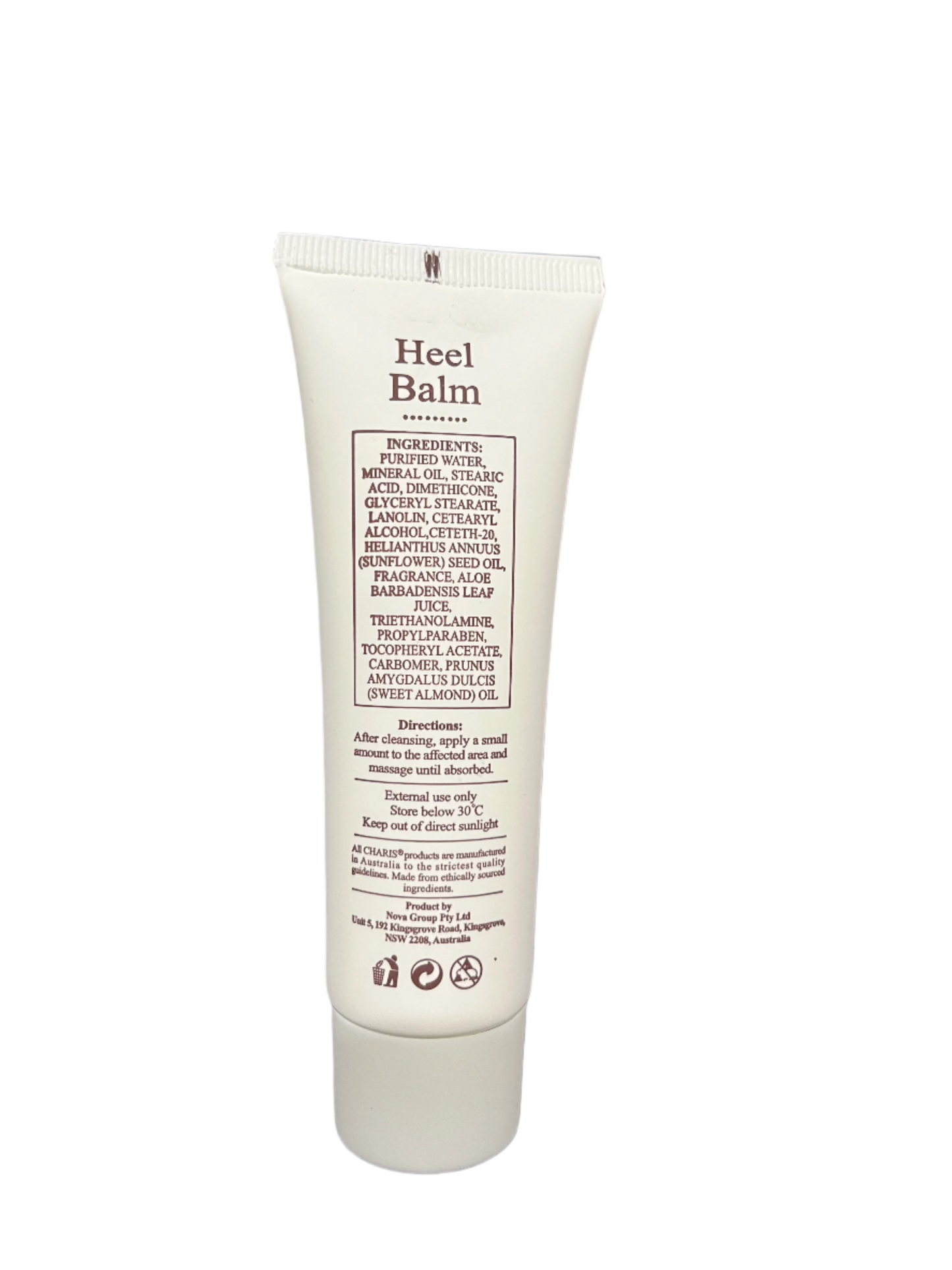 Charis Heel Balm with Aloe Vera, Sunflower Oil and Almond Oil