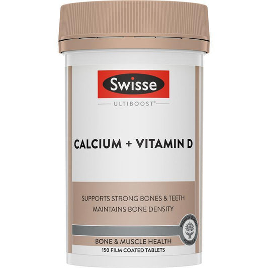 Swisse Ultiboost Calcium + Vitamin D 150 Tablets