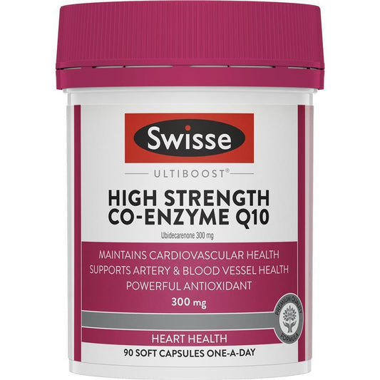 Swisse Ultiboost High Strength Co-Enzyme Q10 300mg 90 Capsules